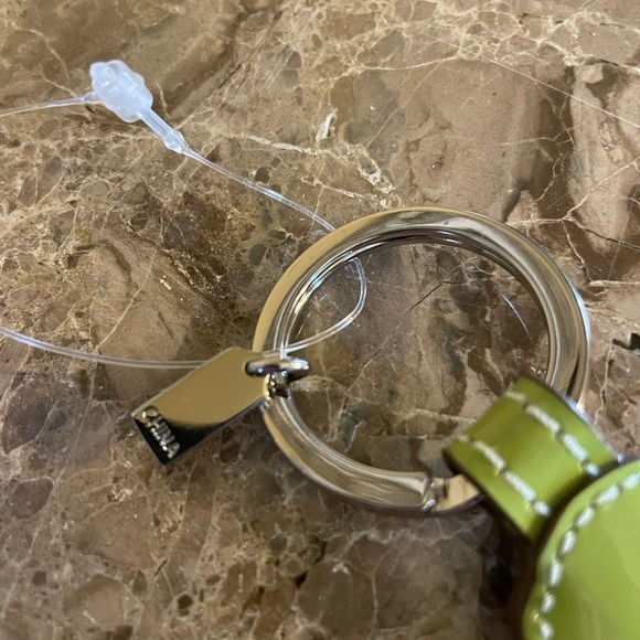 COACH NWT Hawaiian Hula Girl Leather Bag Charm Keychain WITH Dustbag - Picture 11 of 17